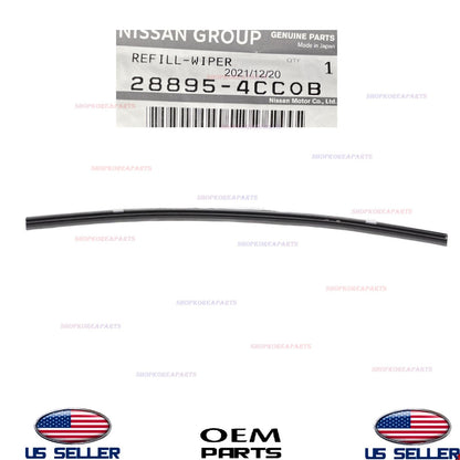 GENUINE Front LEFT Passenger Side Wiper Blade Refill 2014-2020 Nissan Rogue