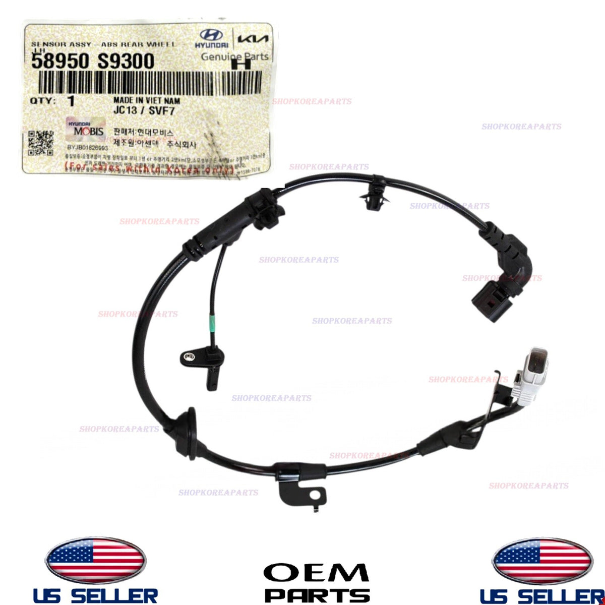 GENUINE ABS Wheel Speed Sensor AWD Rear LEFT Driver 2020-25 Palisade Telluride