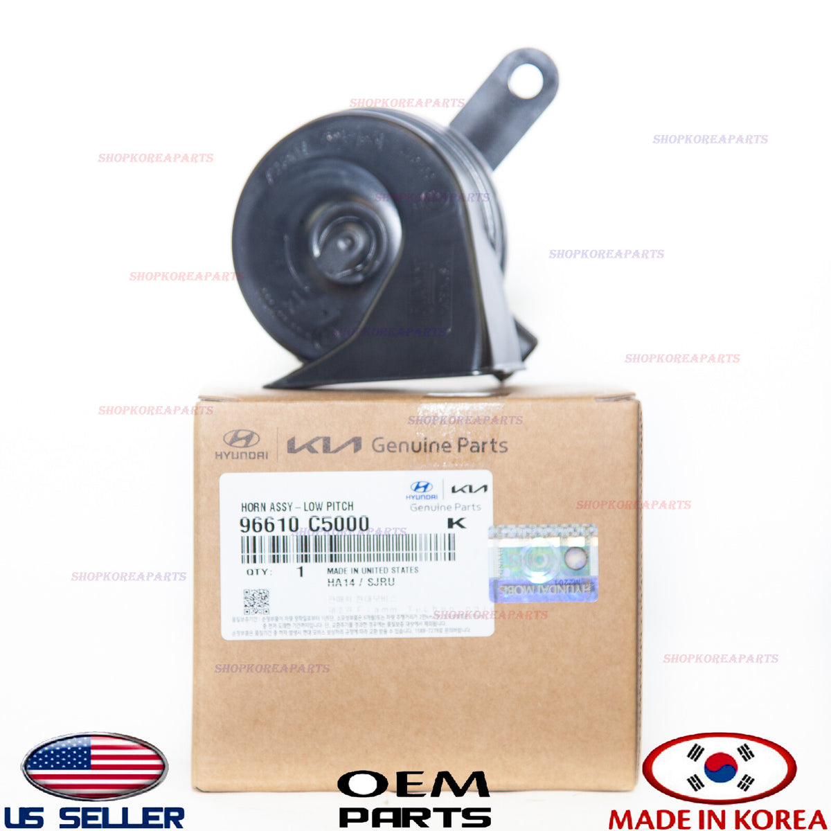 GENUINE Horn Assy Low Pitch ⭐OEM⭐ KIA SORENTO 2016-2020 96610C5000