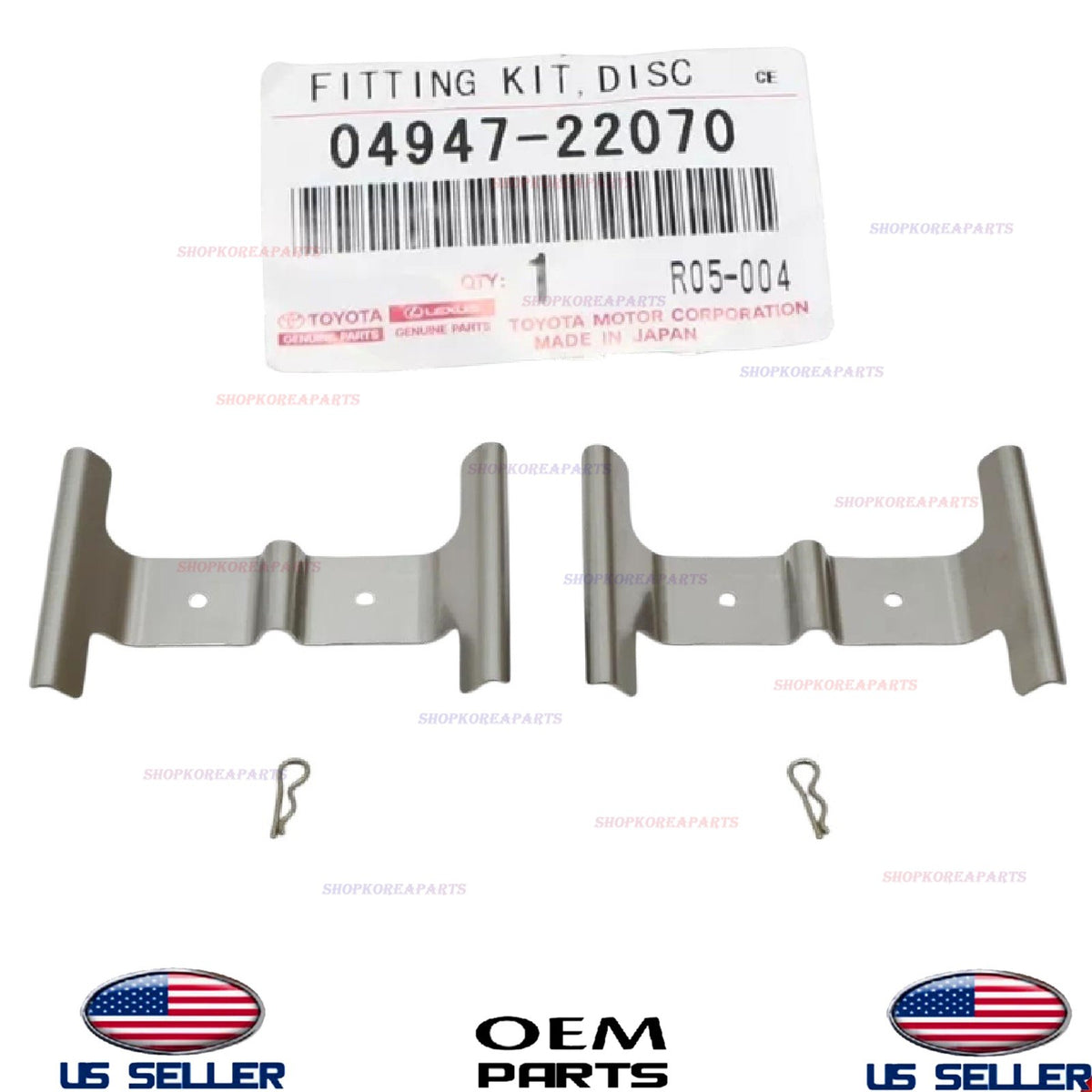 GENUINE Front Brake Pad Fitment Kit 2007-2024 Lexus *See List 04947-22070