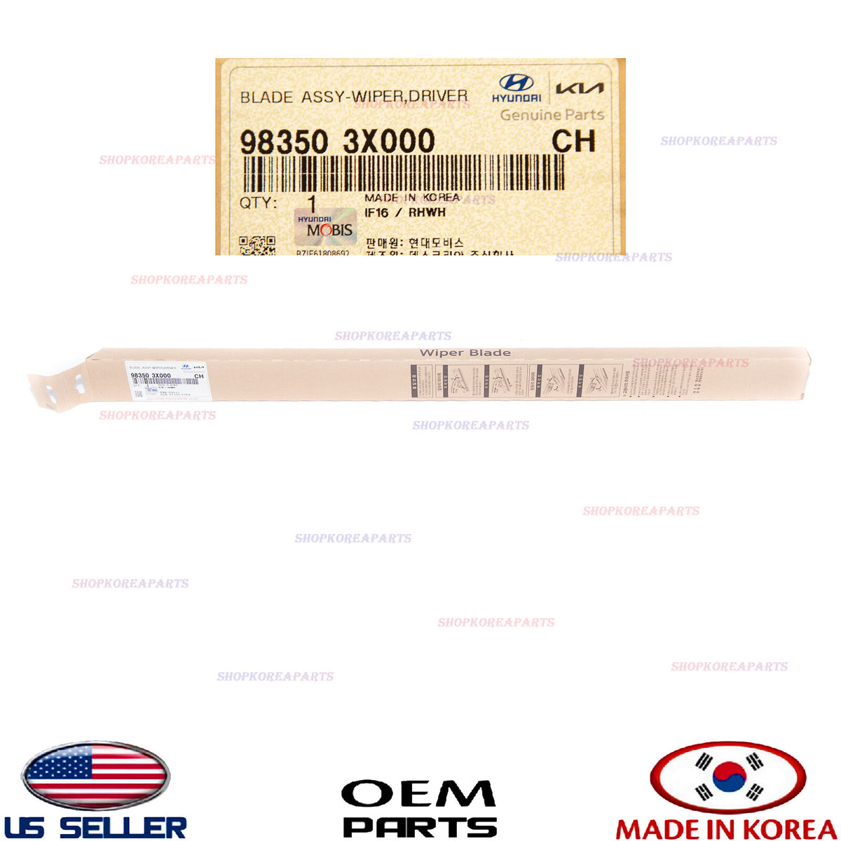 GENUINE Windshield Wiper Blade LEFT Driver Side ⭐ HYUNDAI KIA *See compatibility