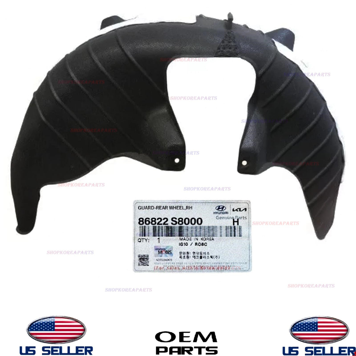 GENUINE Fender Liner Rear RIGHT Passenger Side 2020-2022 Hyundai Palisade