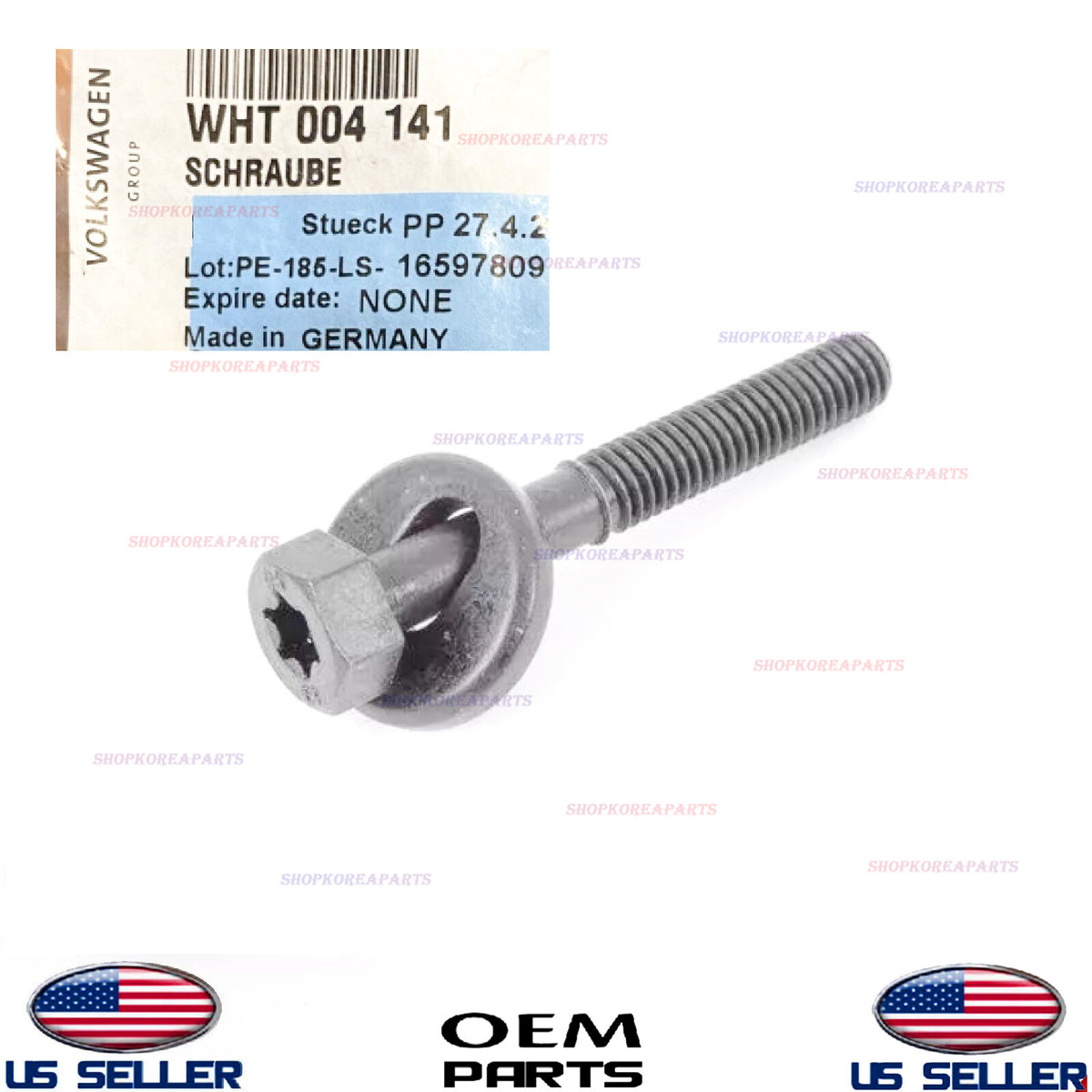 GENUINE OEM M6x40 Headlamp Assembly Mounting Bolt Volkswagen Models WHT004141