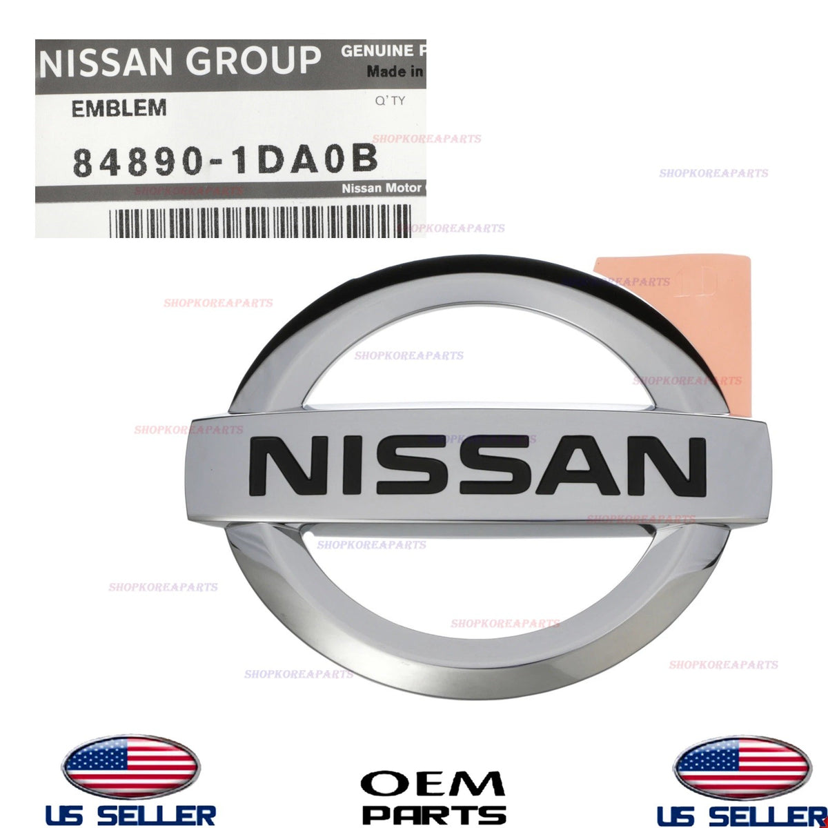 GENUINE OEM Rear Emblem Logo 2019-2023 Nissan Altima Kicks 84890-1DA0B