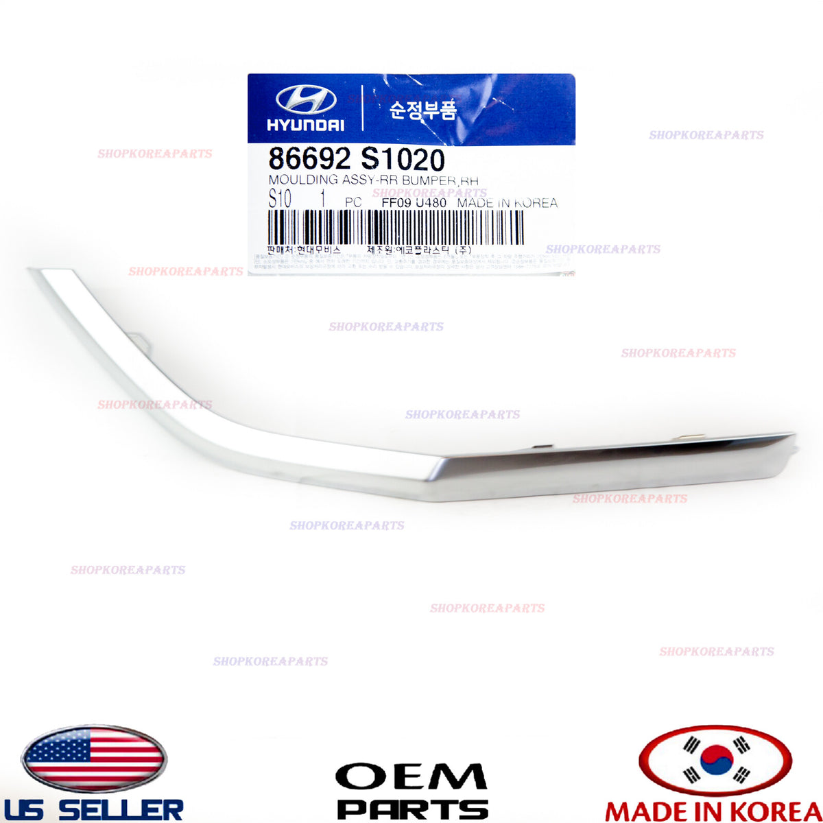 GENUINE Rear Bumper Molding Trim RIGHT Passenger Side OEM SANTA FE 2019-2020