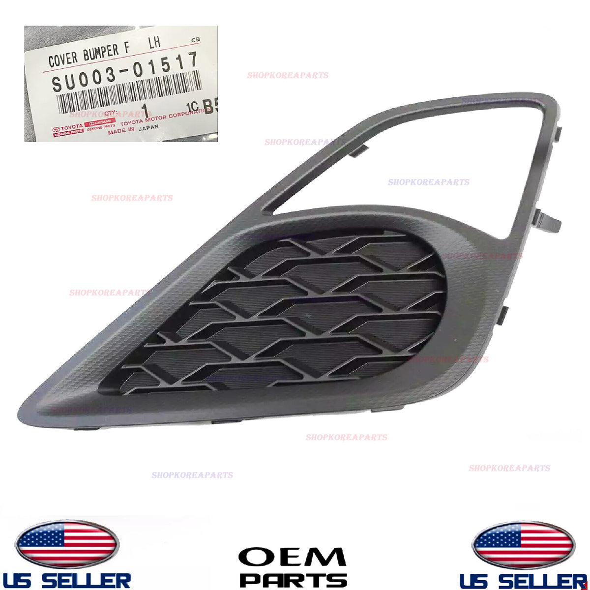GENUINE OEM Front LEFT Driver Side Bumper Hole Cover 2013-2016 Scion FR-S