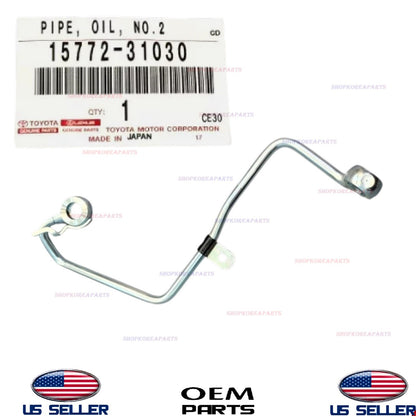 GENUINE OEM Engine Oil Cooler Pipe Tube 2008-2018 Toyota Lexus 3.5L 15772-31030