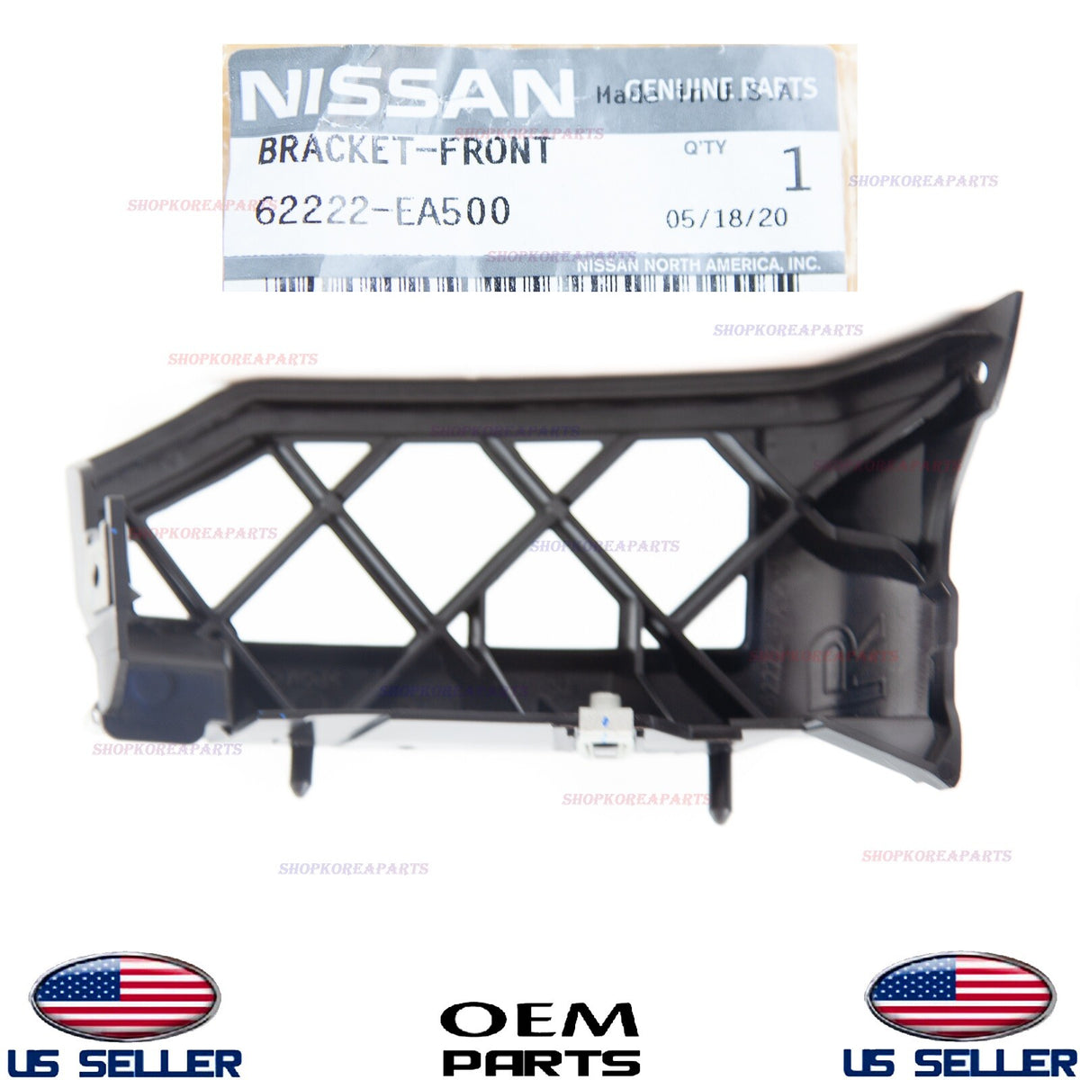 GENUINE Bumper Front Bracket Passenger Side OEM Pathfinder 05-12 Frontier 05-21