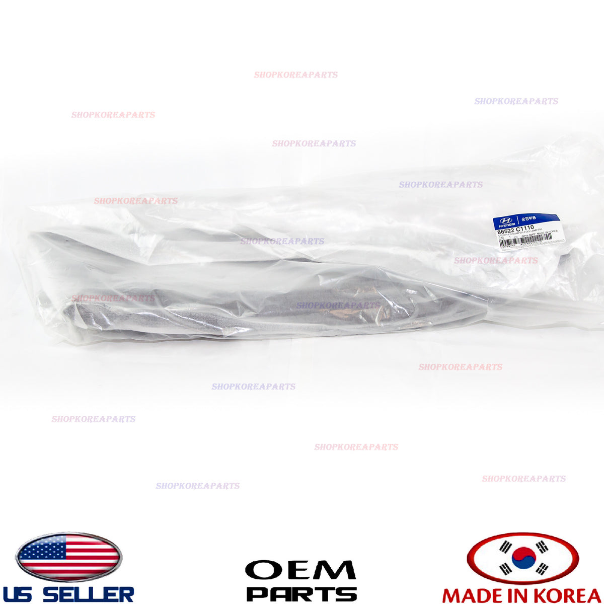 FRONT FOG LIGHT COVER RIGHT BEZEL TRIM FRAME GENUINE SONATA 2015-2017 86522C1110