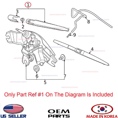 GENUINE Rear Wiper Arm & Head Cap ⭐OEM⭐ HYUNDAI PALISADE 2020-2025 98820S8000