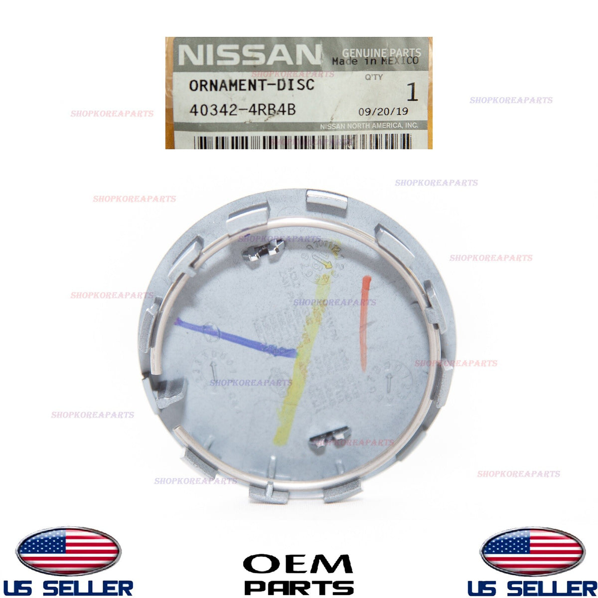 GENUINE Wheel Center Hub Cap Ornament ⭐OEM⭐ Maxima 2016-18 Versa 2017-2019