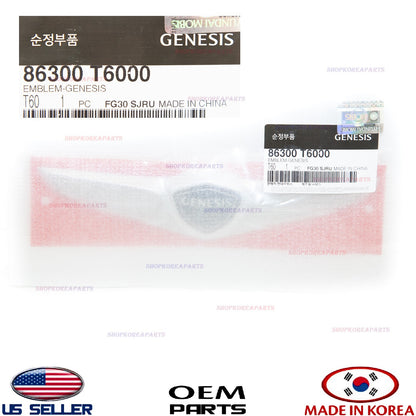 GENUINE Front Bumper Cover Emblem Logo ✅ 86300-T6000 ✅ 2021-24 Genesis GV80