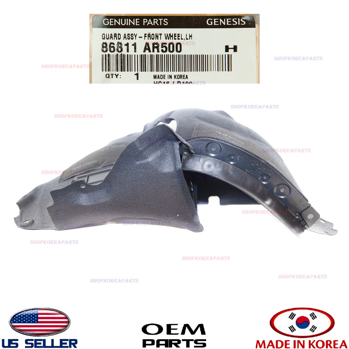 GENUINE Fender Liner Front LEFT Driver Side ⭐OEM⭐ Genesis GV70 Sport 2022-2025