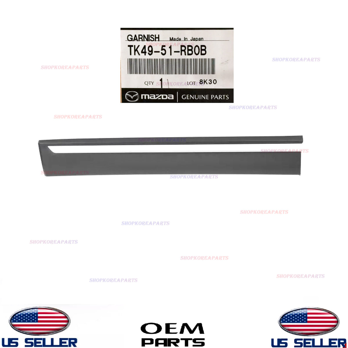 GENUINE OEM Front Door LEFT Driver Side Lower Molding 2016-2023 Mazda CX-9