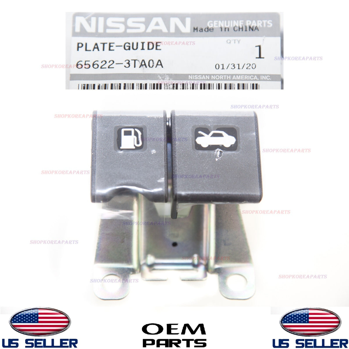 GENUINE Hood & Fuel Lid Lock Release Handle ⭐OEM⭐ NISSAN *See compatibility