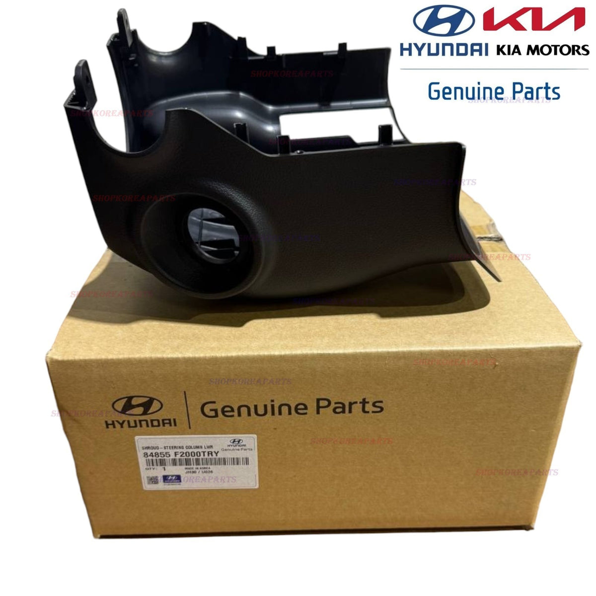 GENUINE OEM Lower Steering Column Shroud Black w/o Button Start 2017-20 Elantra