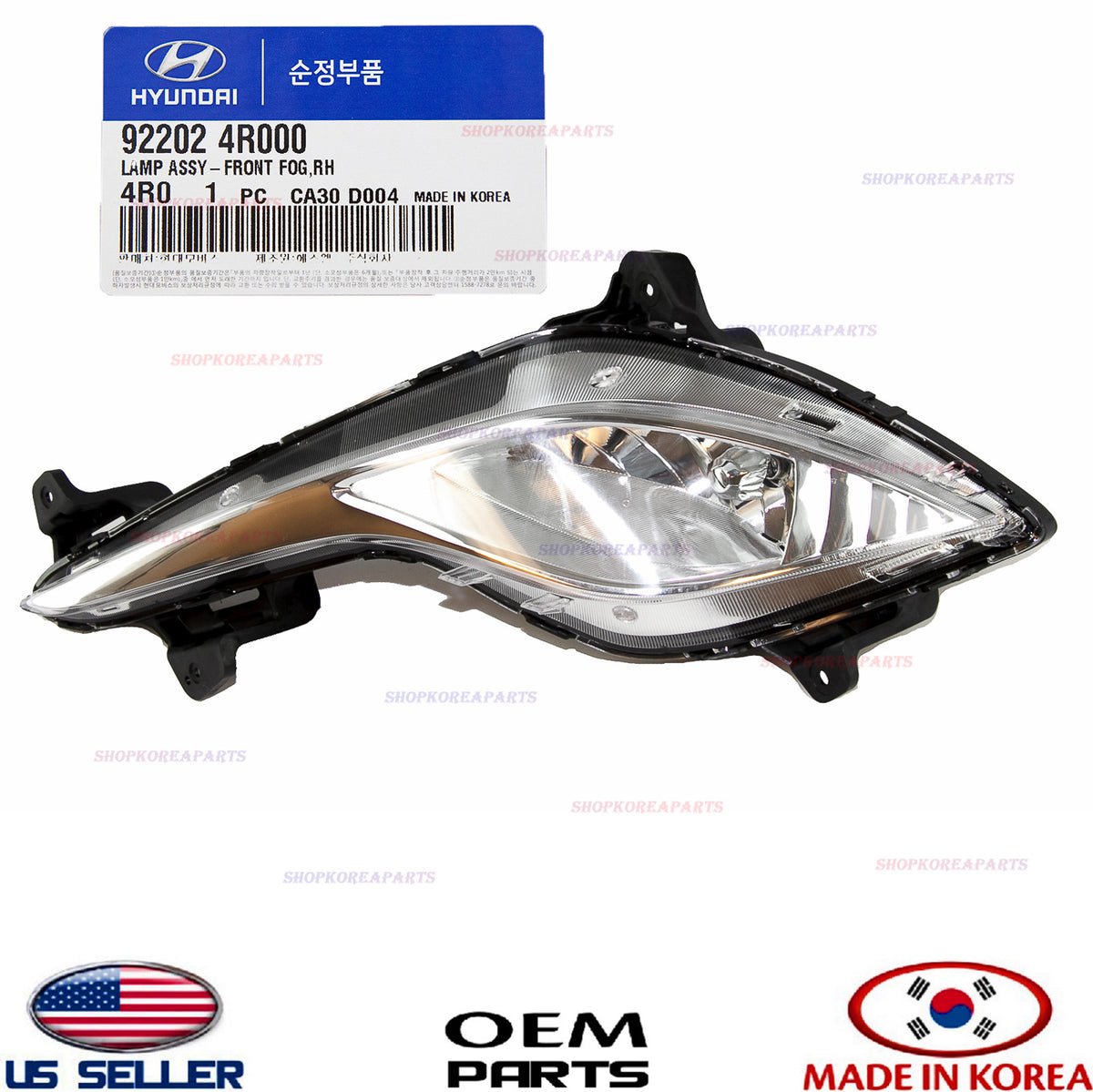GENUINE Fog Light Lamp Right Passenger Side Sonata HYBRID 2011-2015 922024R000