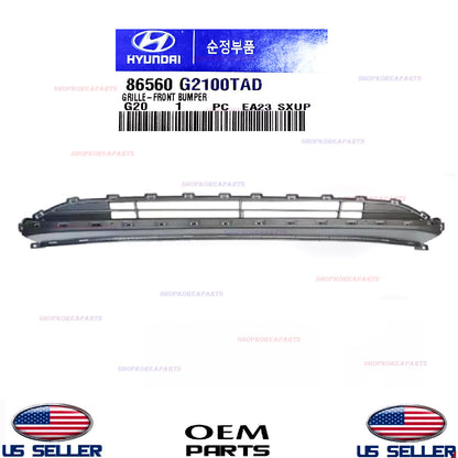 GENUINE OEM Lower Grille Front Bumper 2017-2022 Hyundai Ioniq 86560-G2100TAD