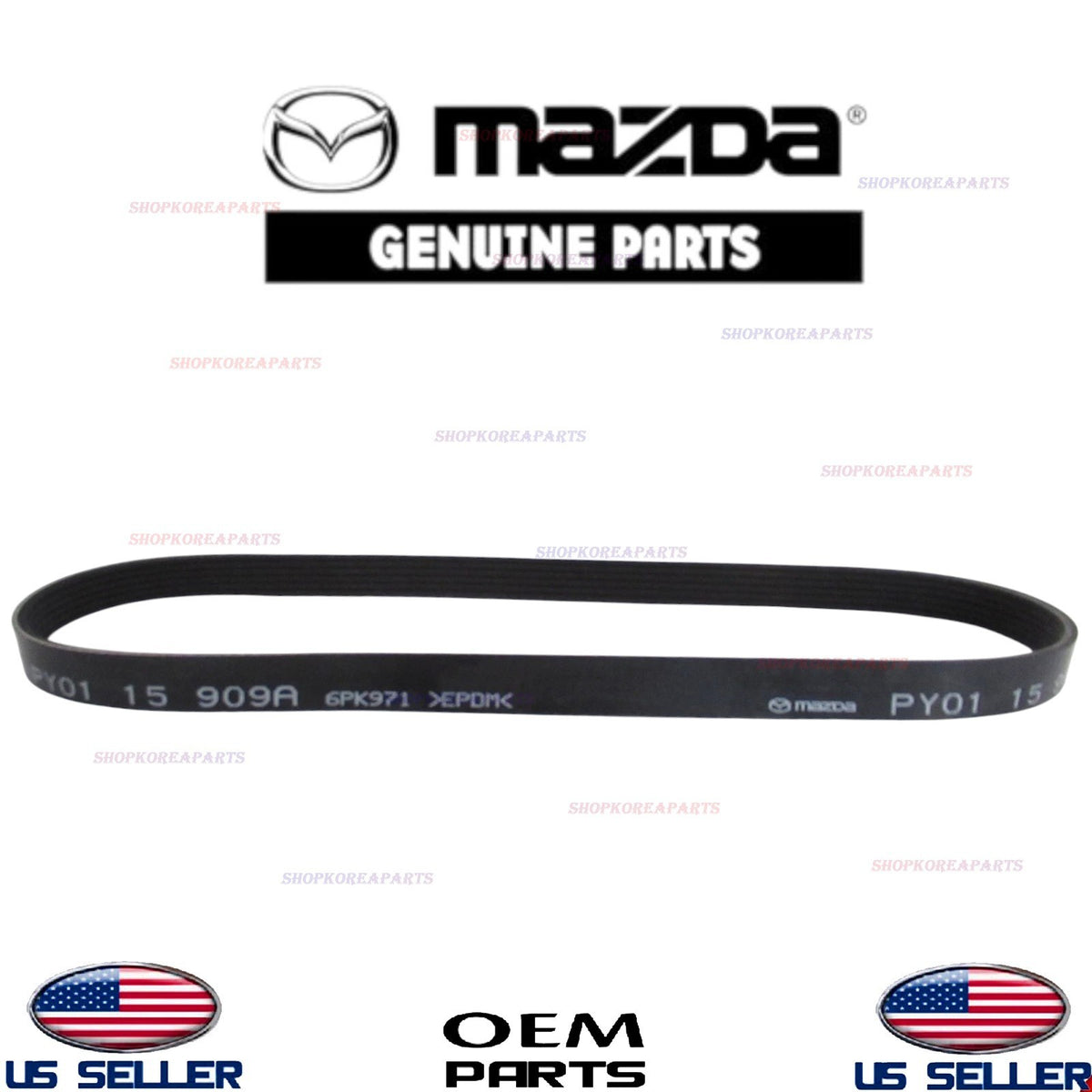 GENUINE OEM Serpentine Belt 2014-2025 Mazda PY01-15-909A