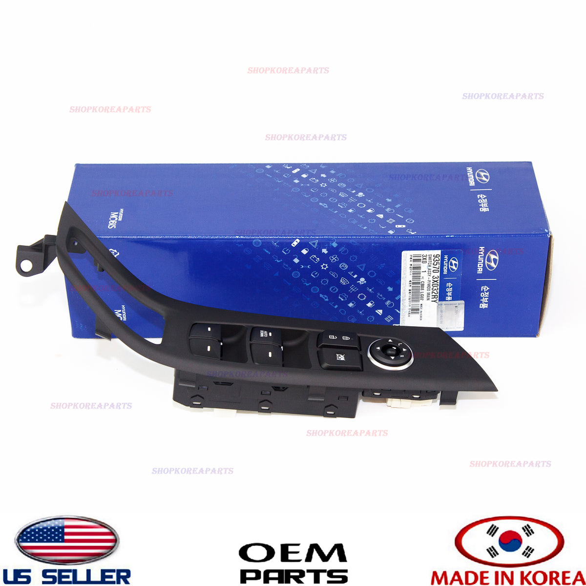 GENUINE Front Door Window Main Switch Driver Side ELANTRA 2014-2016 **AUTO DOWN