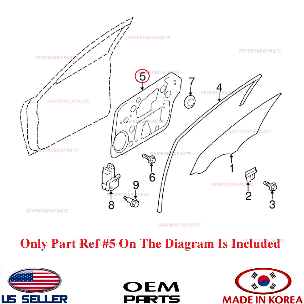 GENUINE Power Window Regulator Front Right Passenger Side OEM KIA OPTIMA 2014-15