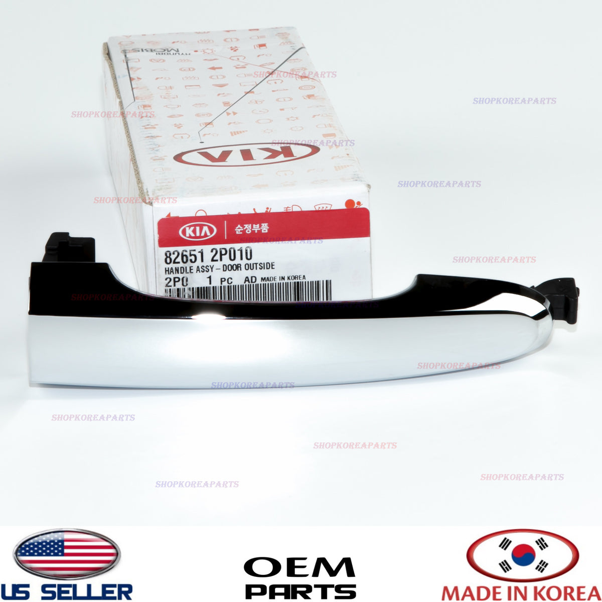 GENUINE OEM Outside Door Handle Front Rear Left Right CHROME KIA SORENTO 2011-15