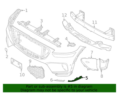 OEM Front Bumper Corner Molding LEFT Driver Side 2022-25 Genesis GV70 Sport 3.5L