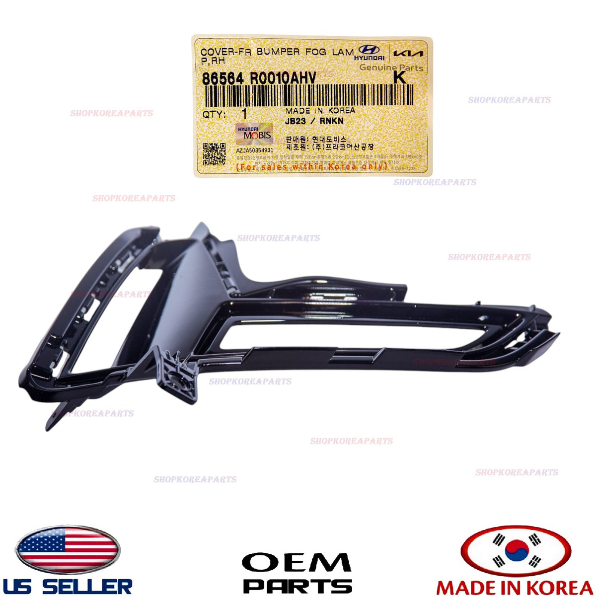 GENUINE Front Bumper Fog Light Cover Bezel RIGHT Passenger OEM Carnival 2022-24