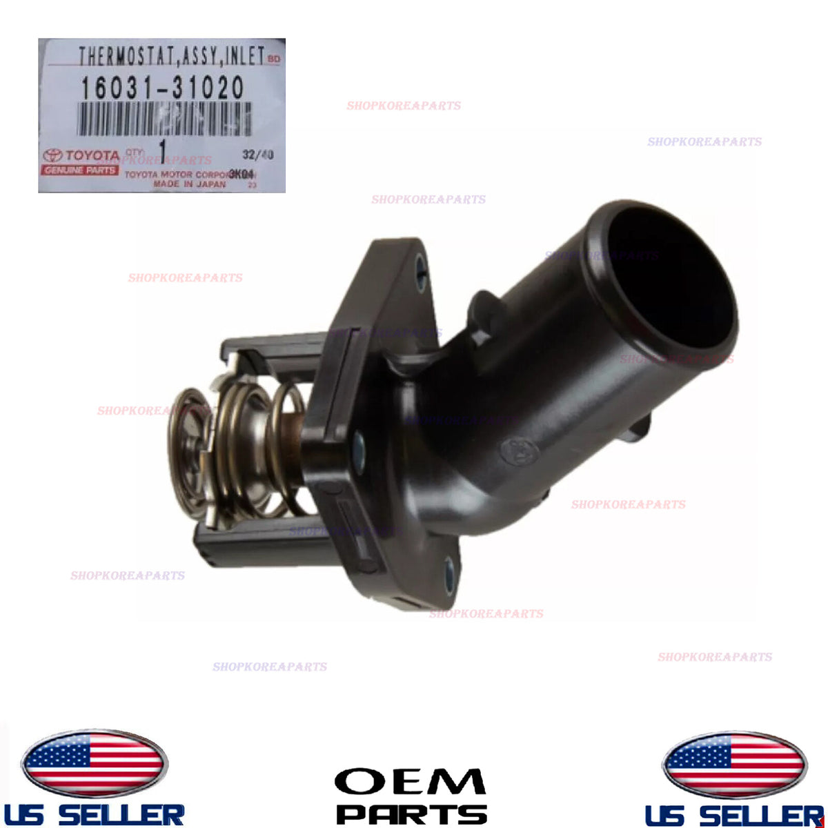 GENUINE Engine Coolant Thermostat Assy ⭐OEM⭐ Lexus 2006-2018 *See Compatibility
