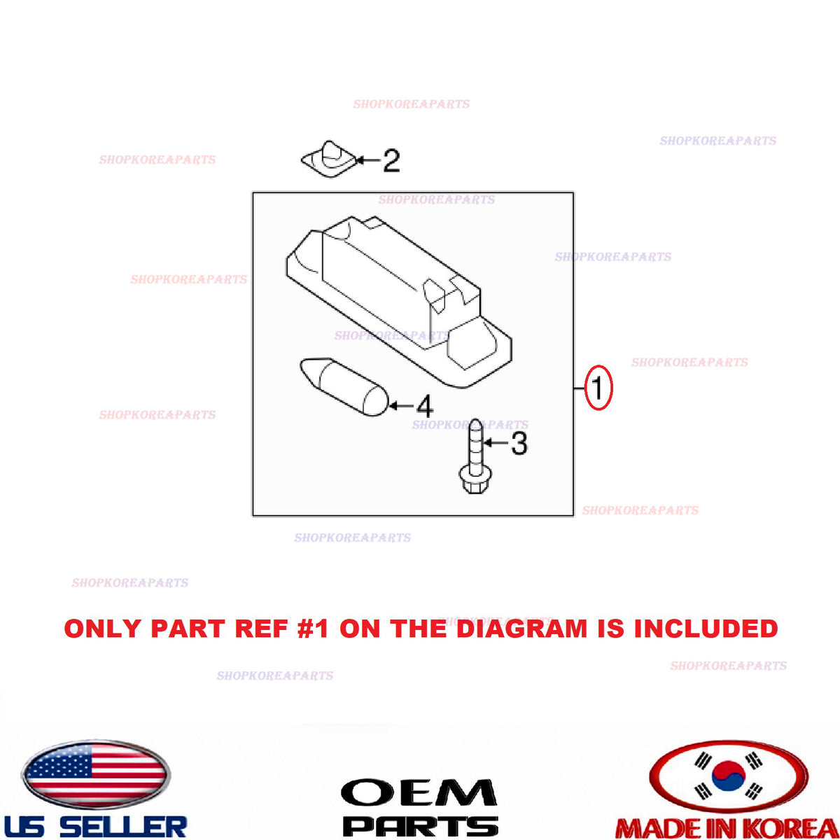 GENUINE Rear License Plate Lamp Light BOTH SIDES ⭐OEM⭐ Kia Sorento 2011-2013