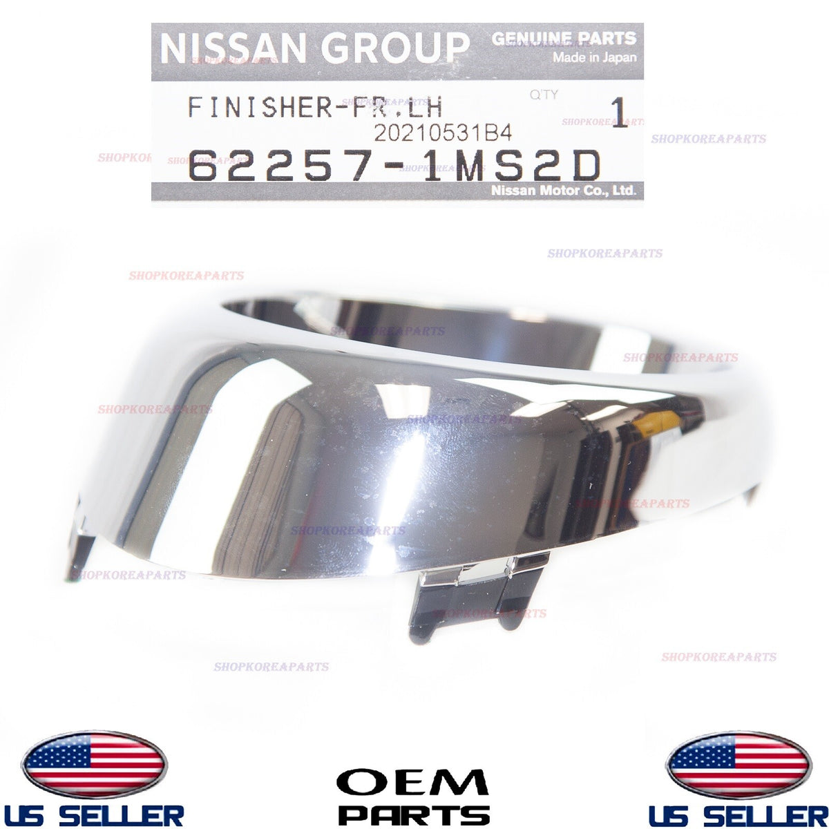 GENUINE Chrome Trim Bezel Ring Fog Lamp Driver Side INFINITI *See compatibility
