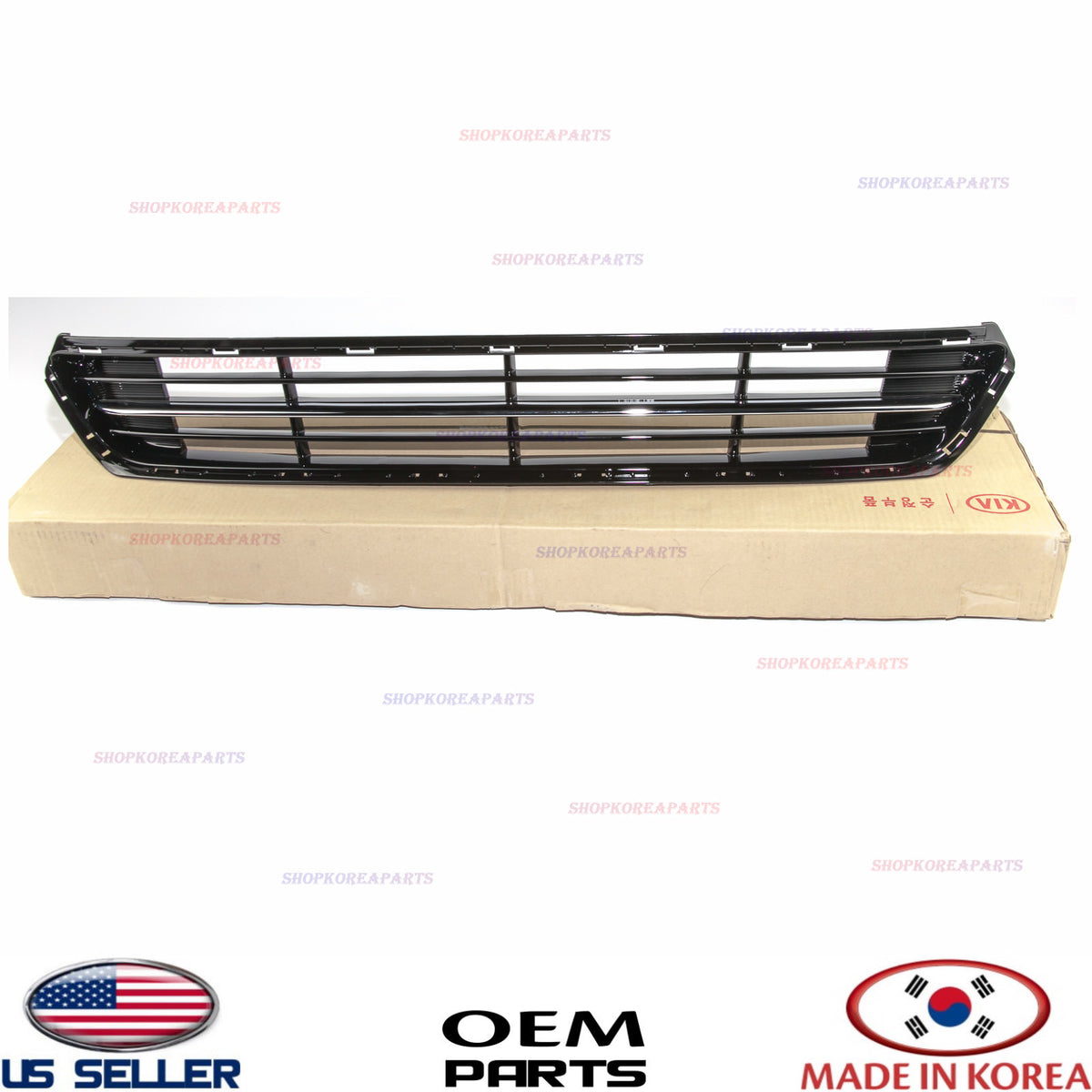 GENUINE Front Bumper Center Grille Lower W/CHROME OEM KIA OPTIMA 2014-2015
