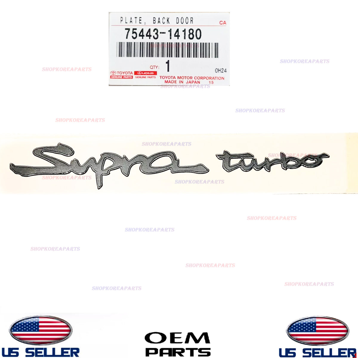 GENUINE Rear Emblem Logo Symbol ⭐OEM⭐ Toyota Supra 1993-1998 75443-14180