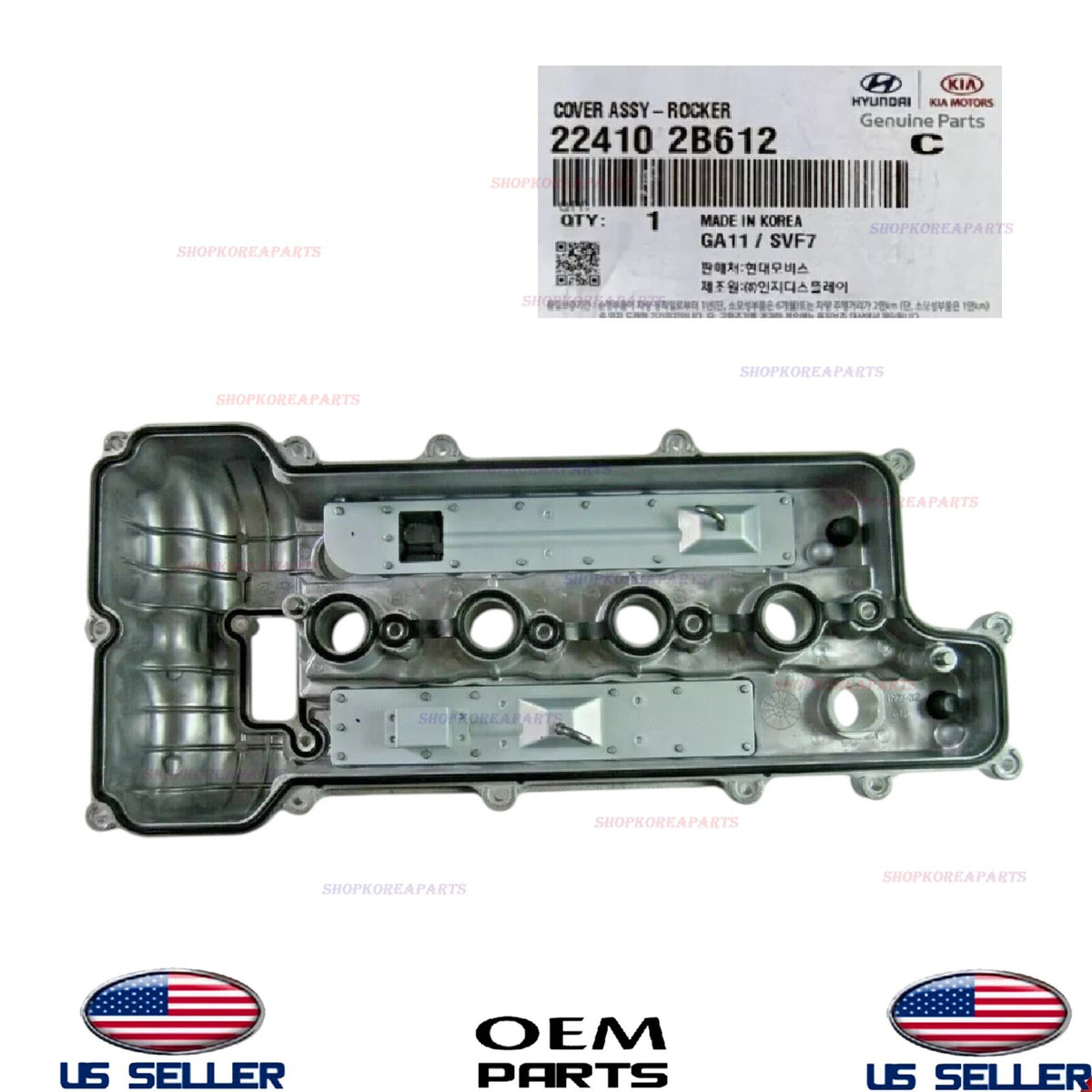 GENUINE OEM Engine Valve Cover Hyundai Kia 2012-2024 1.6L *See List 22410-2B612