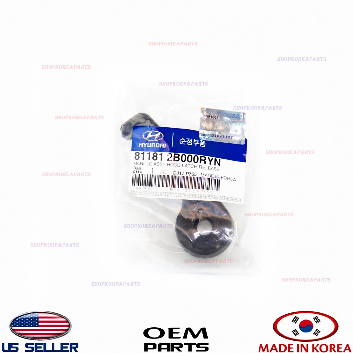 GENUINE OEM Hood Latch Release Handle Lever 2007–2019 Hyundai Kia Various Models