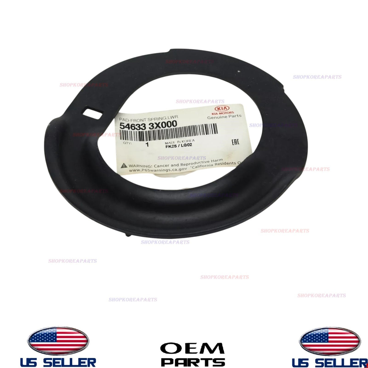 GENUINE OEM Lower Spring Insulator LEFT RIGHT 2010-2016 Hyundai Kia 54633-3X000