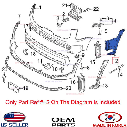 GENUINE OEM Air Curtain Duct Assy Right Passenger Side 2023–2025 Telluride