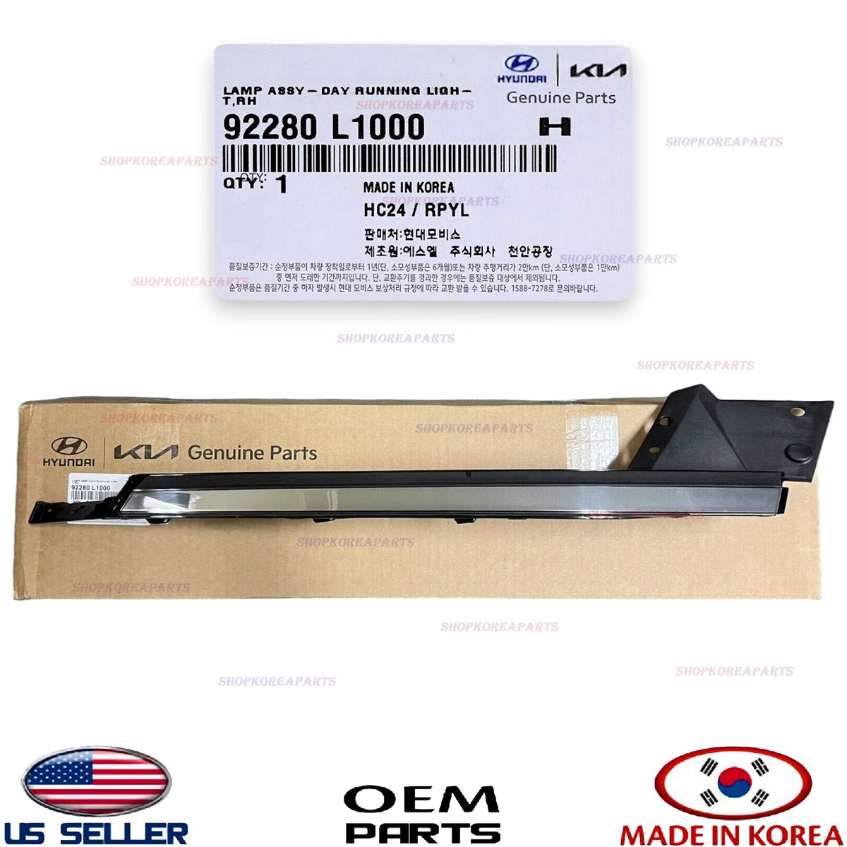 GENUINE OEM Right Passenger Side Daytime Running Light DRL LED 2020-2023 Sonata