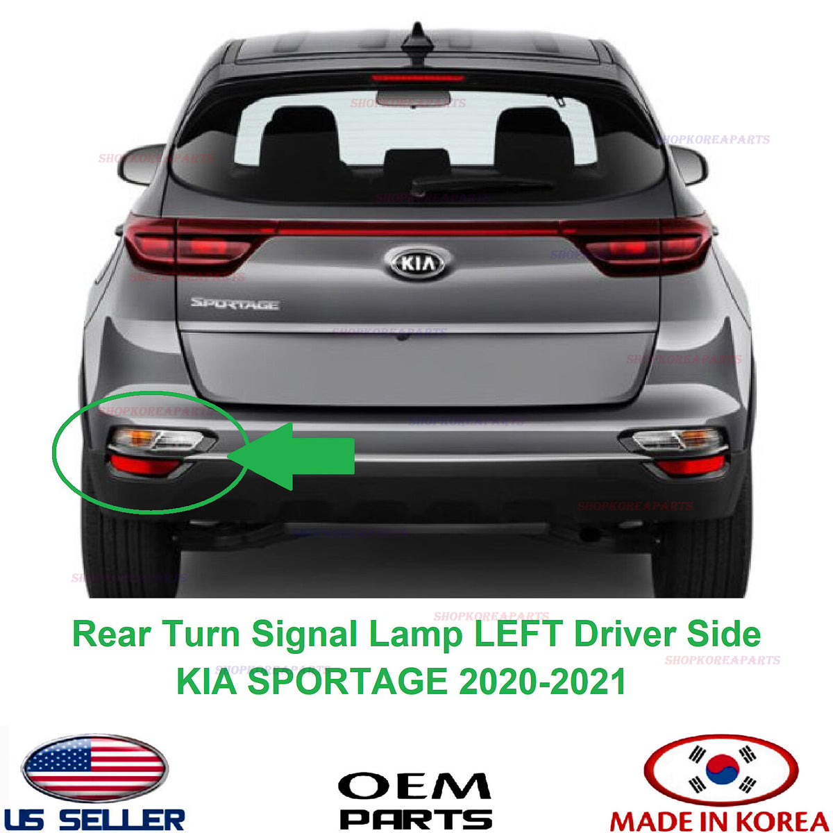 GENUINE Rear Turn Signal Lamp LEFT Driver Side ⭐OEM⭐ KIA SPORTAGE 2020-2022