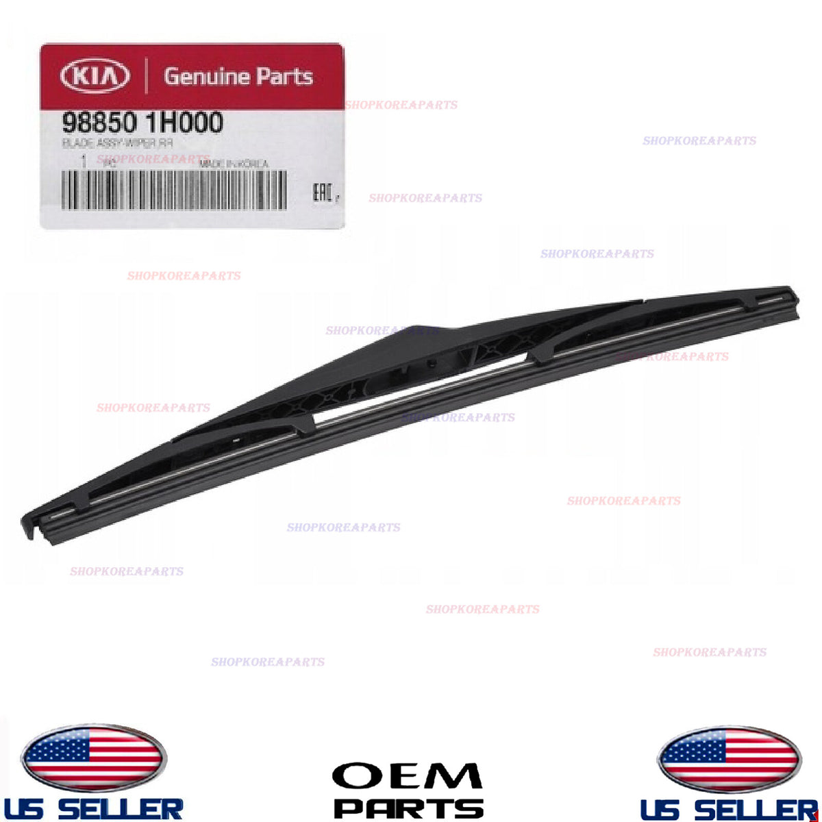 GENUINE OEM Rear Glass Wiper Blade OEM 2010-15 Tucson / 2009-12 Elantra Touring