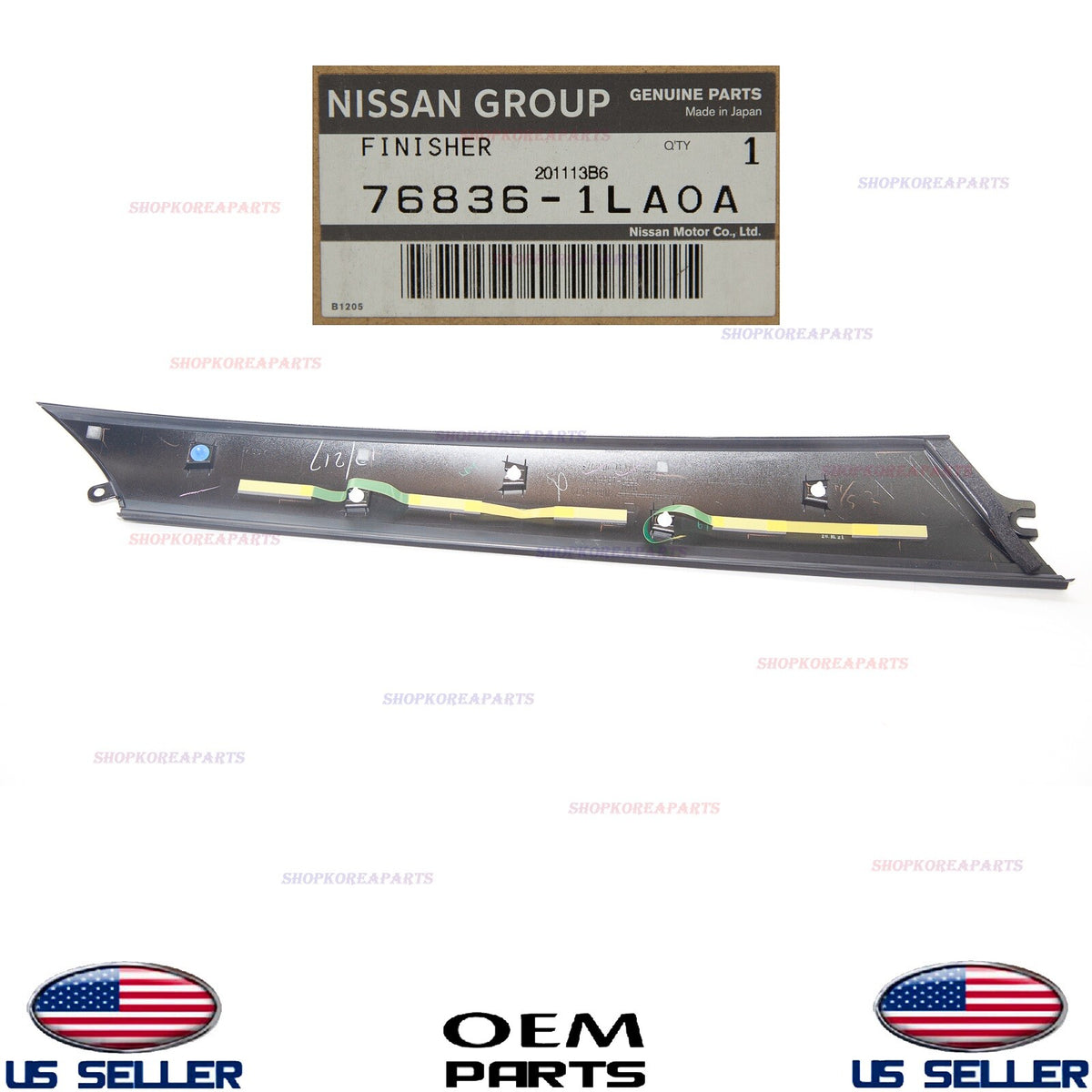 GENUINE Windshield Trim Pillar Molding RIGHT Passenger Side OEM QX56 QX80 Armada