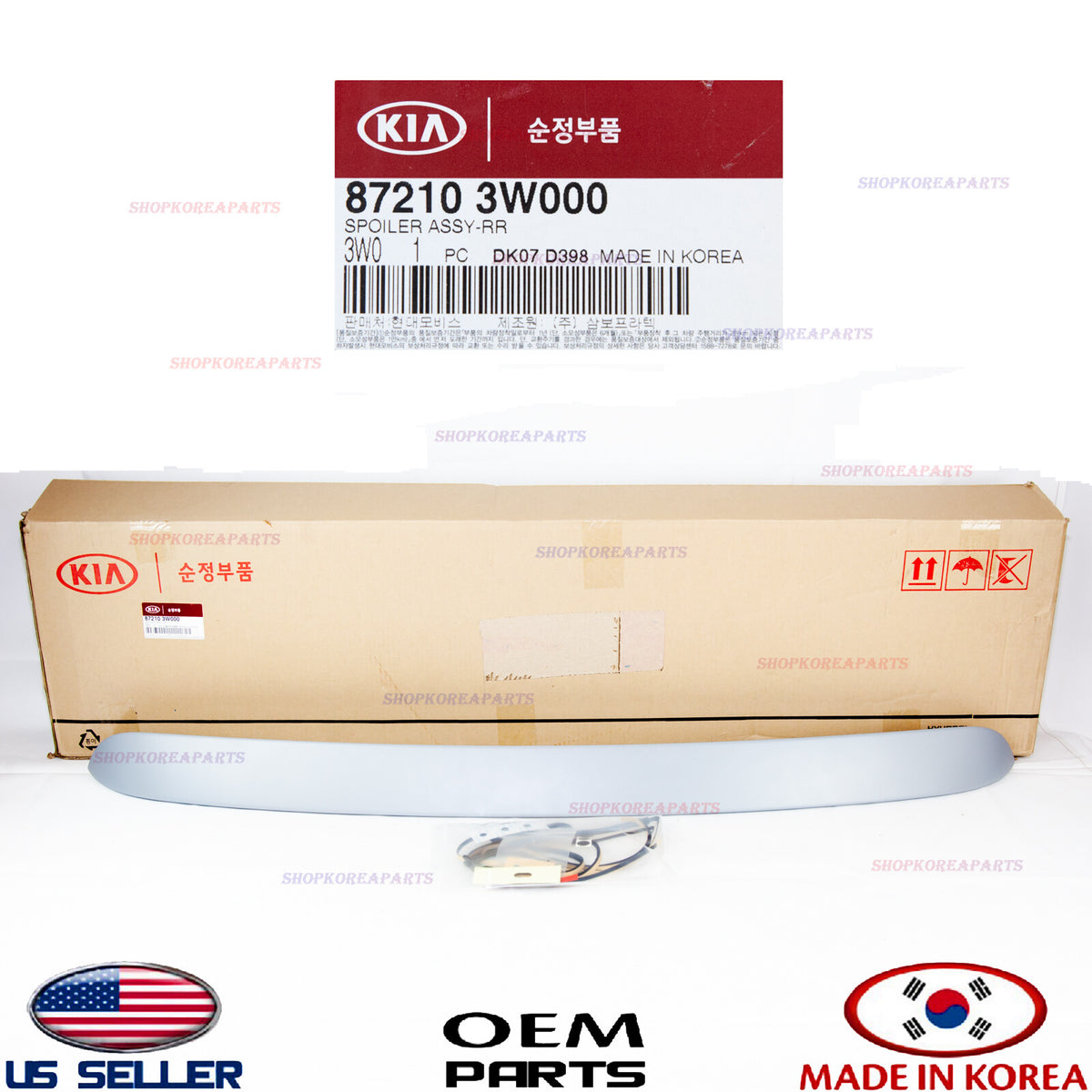 OEM GENUINE Rear Wing Spoiler Unpainted For KIA Sportage 2011- 2016 872103W000