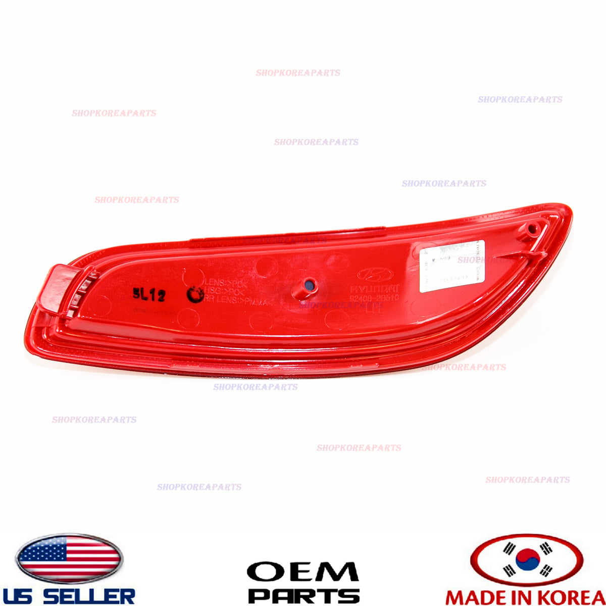 GENUINE Rear Bumper Reflector LEFT Driver Side OEM Hyundai Santa FE 2010-2012