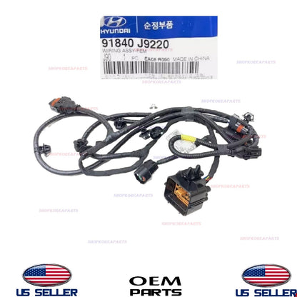 GENUINE OEM Front Headlight Wiring Assy FEM 2018-2021 Hyundai Kona 91840-J9220