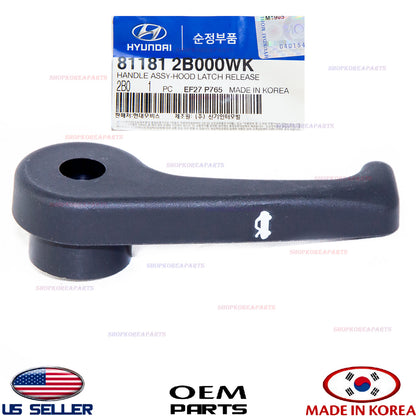 GENUINE OEM Hood Latch Release Handle Hyundai Kia *See Compatibility 81193-2L000
