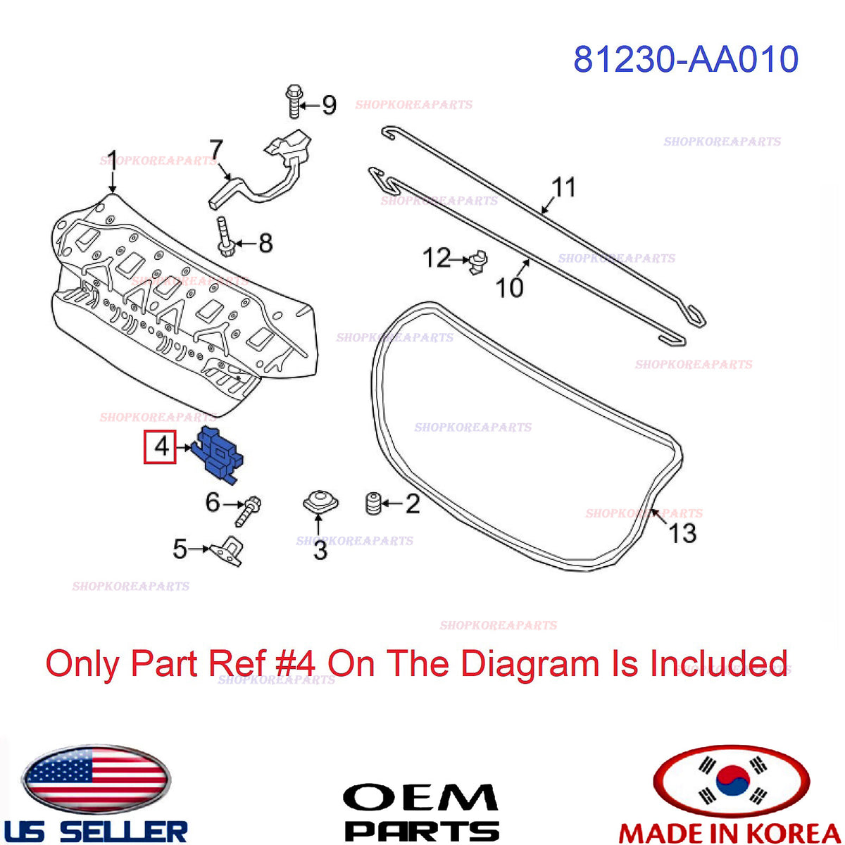 GENUINE Rear Trunk Lid Latch Lock Actuator ⭐OEM⭐ Hyundai Elantra 2021-2025