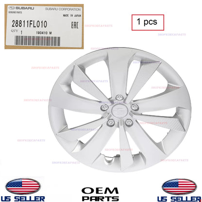 GENUINE OEM Hubcap Hub Cap 16" Wheel Cover Silver 1pcs Subaru Impreza 2017-2023