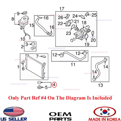 GENUINE INSULATOR RADIATOR LOWER MOUNTING ⭐OEM⭐ HYUNDAI KIA *See compatibility