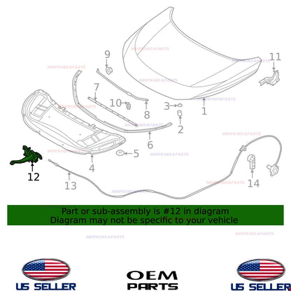 GENUINE OEM Front Hood Latch 2021-2023 Nissan Rogue 656016RA2A