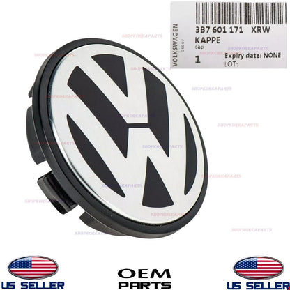GENUINE OEM Alloy Wheel Center Cap Silver Black Volkswagen 1990–2022 Models